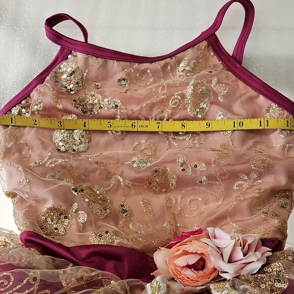 Weissman Purple and Gold Costume Child Size Medium - Picture 13 of 15